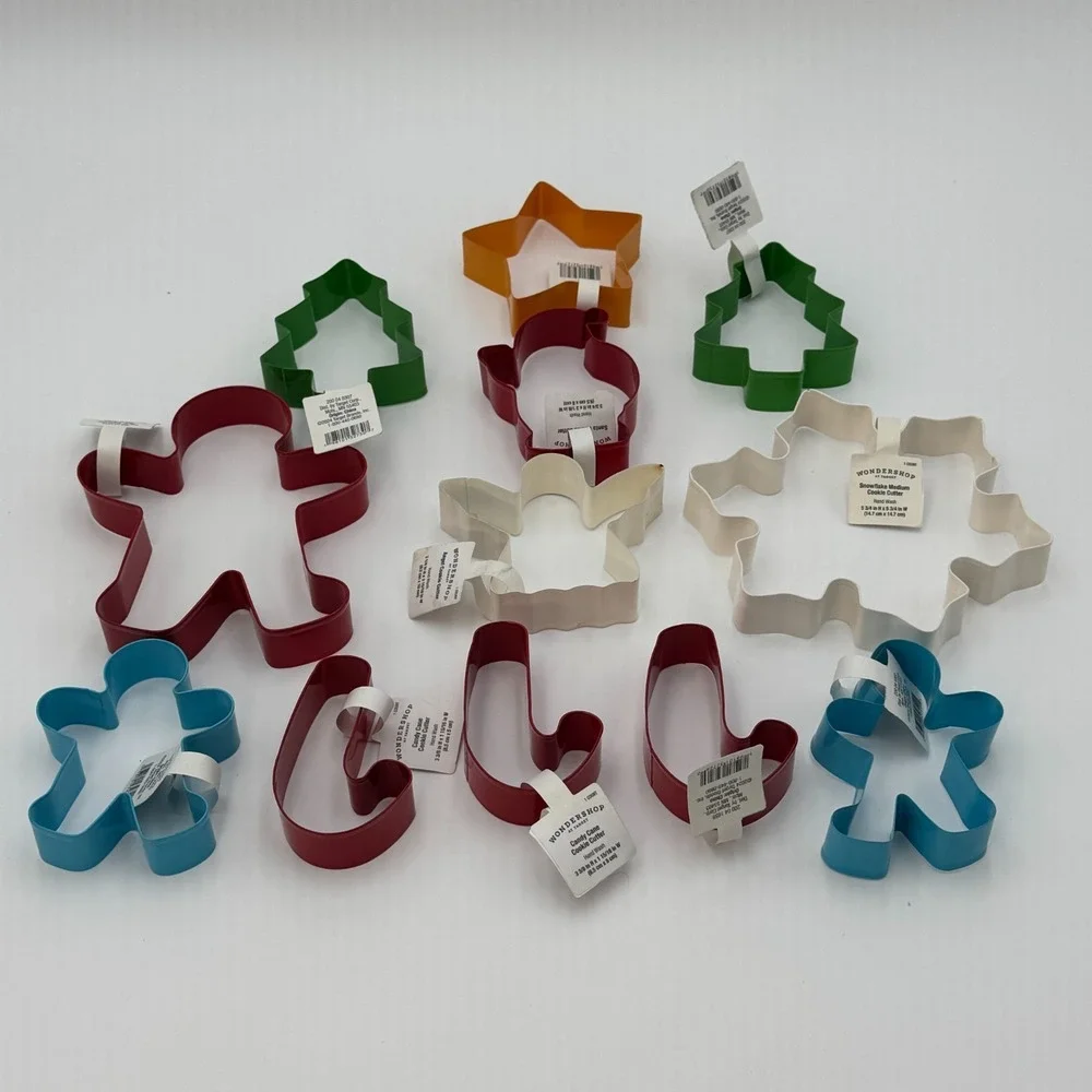 Christmas Cookie Cutter Set 12 Wondershop Gingerbread Snowflake Bundle NEW‎